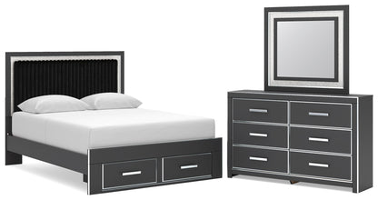 Zuraleus - Upholstered Panel Platform Storage Bedroom Set