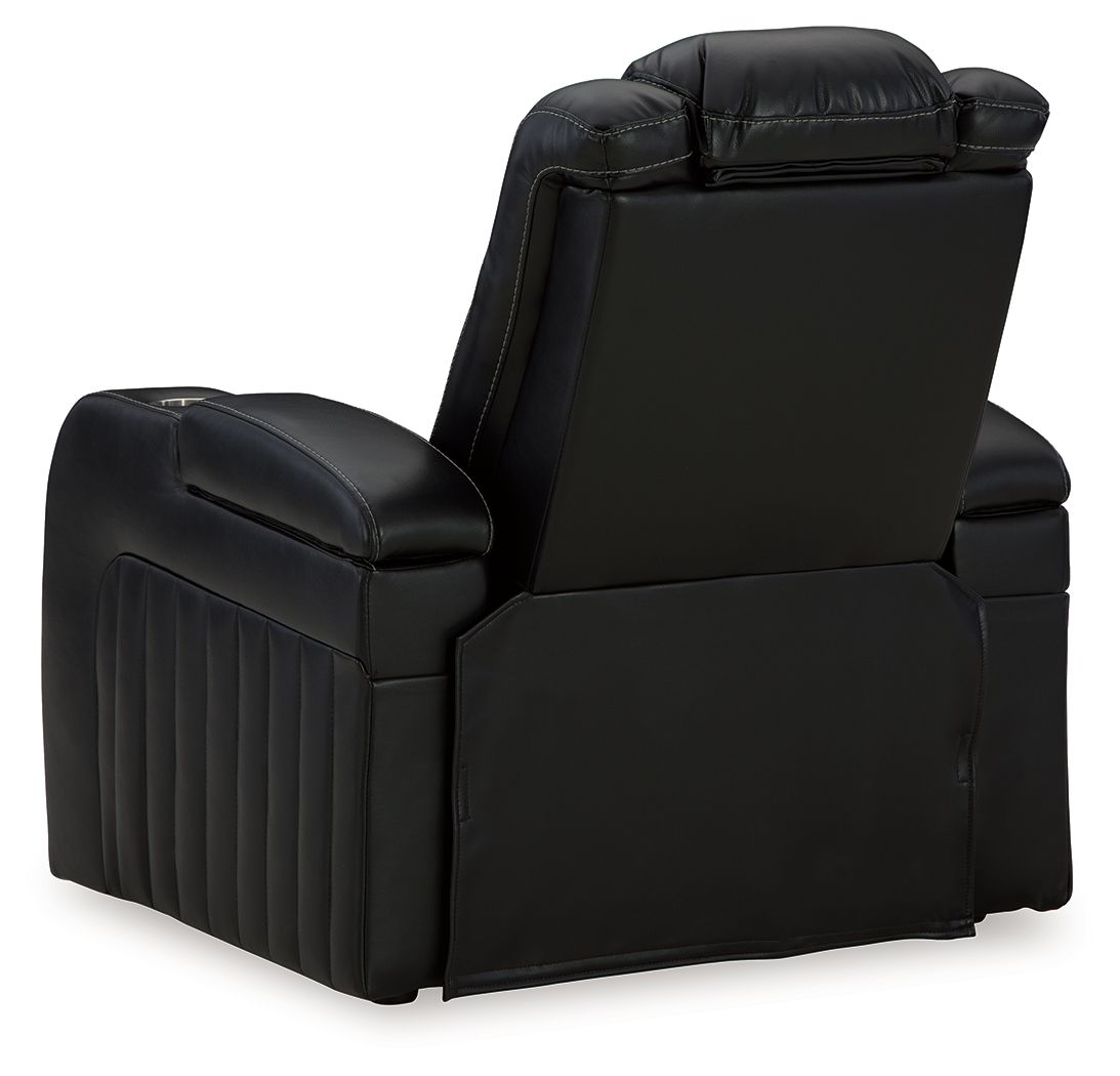 Caveman Den - Midnight - Power Recliner/ Adj Headrest