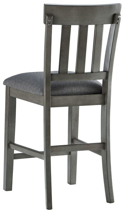 Hallanden - Upholstered Barstool (Set of 2) - Black / Gray