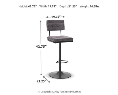 Strumford - Tall Swivel Barstool (Set of 2)