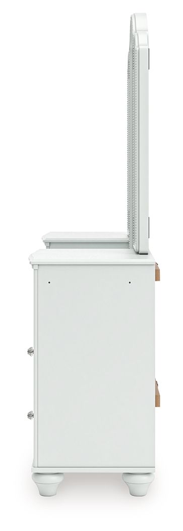 Kozlani - 3 Pc. - Vanity, Mirror And Stool - White