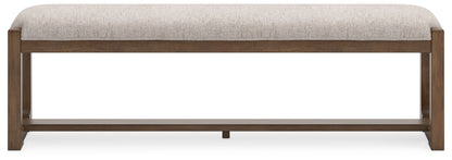 Cabalynn - Oatmeal / Light Brown - Large Uph Dining Room Bench