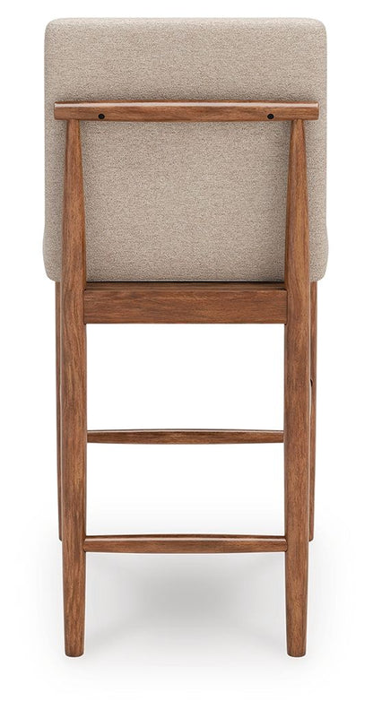 Isanti - Upholstered Barstool (Set of 2) - Light Brown