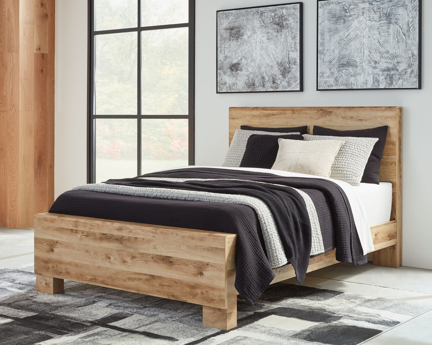 Hyanna - Cómoda, espejo, cama con paneles