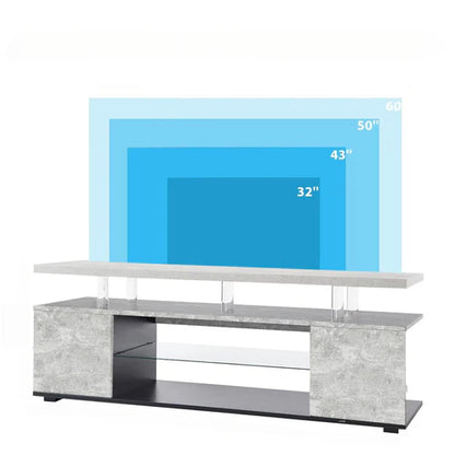 TV Stand LED Gaming Entertainment Center Media
