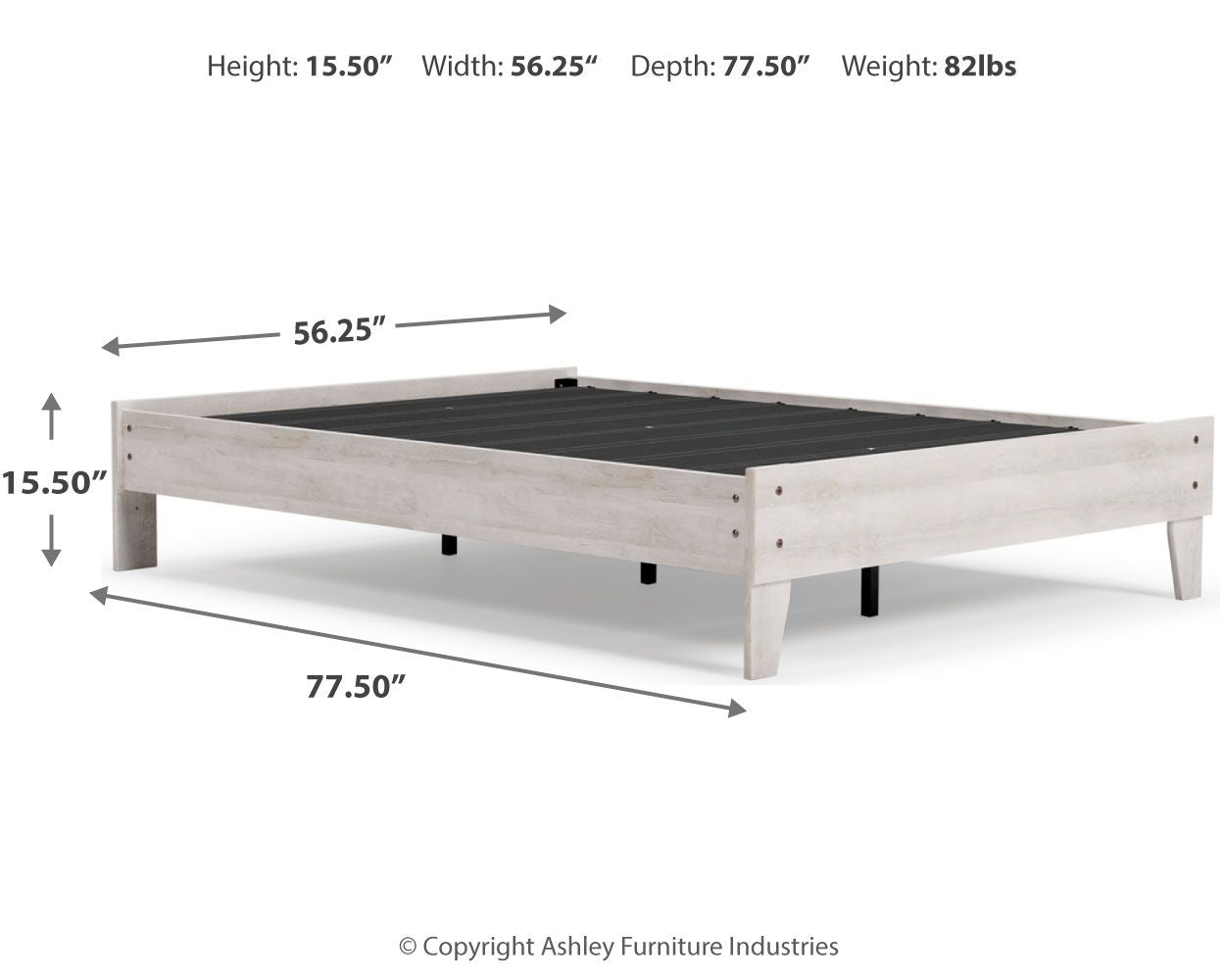 Shawburn - Cama con plataforma