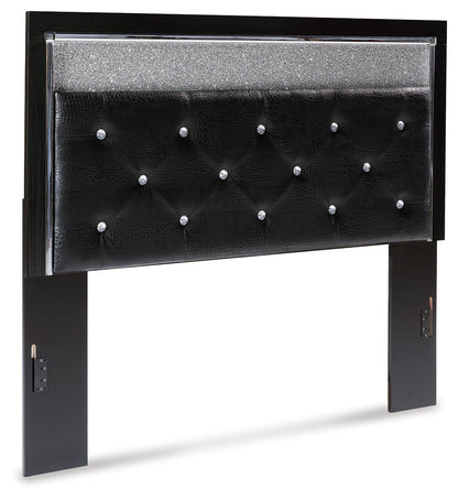 Kaydell - Uph Panel Headboard - Glitter Details