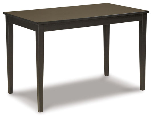 Kimonte - Marrón Oscuro - Mesa de Comedor Rectangular