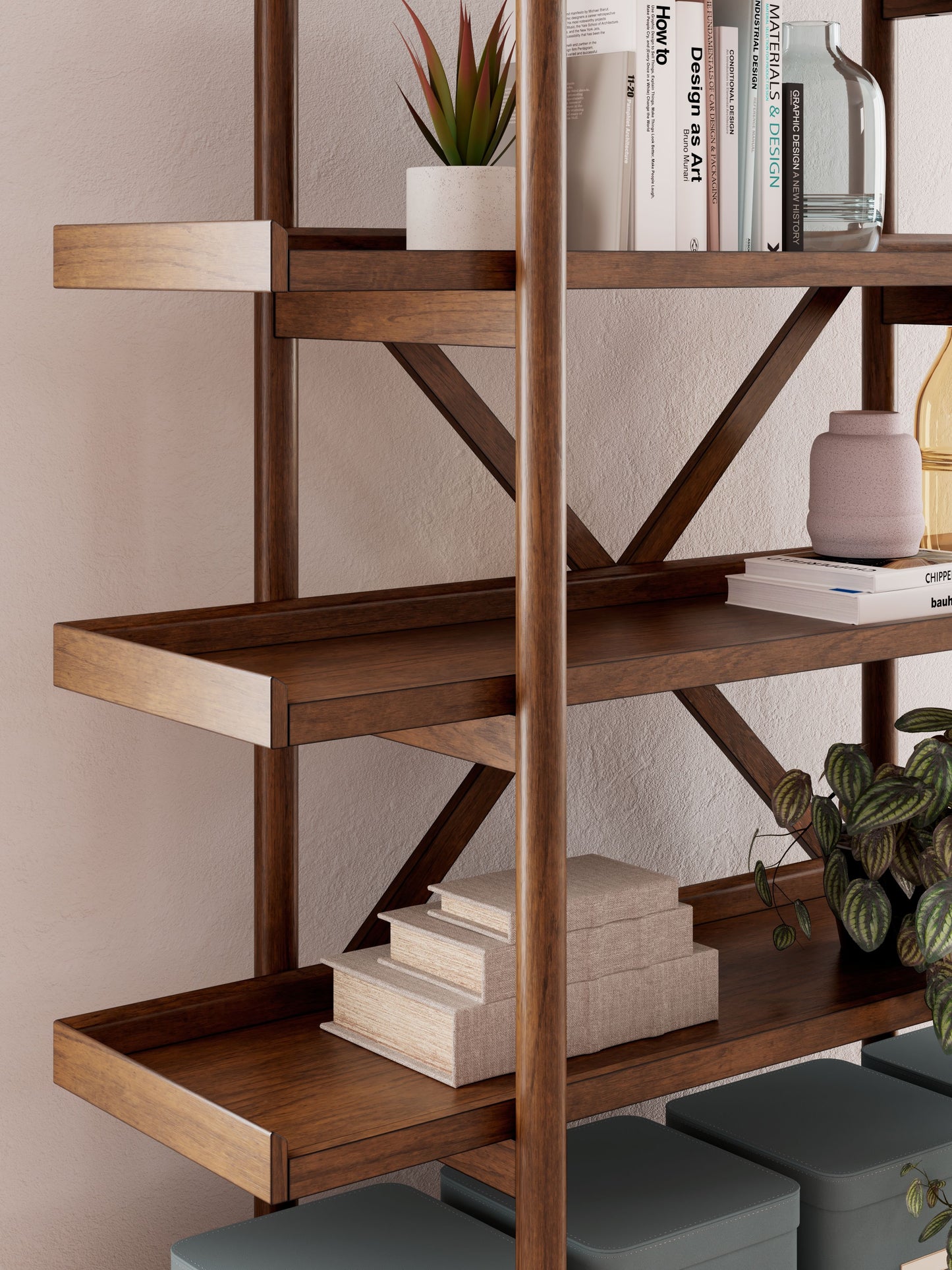 Lyncott - Bookcase - Brown