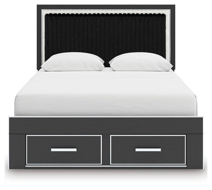 Zuraleus - Upholstered Panel Platform Storage Bedroom Set