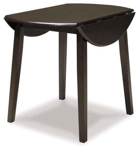 Hammis - Marrón oscuro - Mesa redonda Drm Drop Leaf