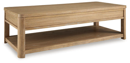 Rencott - Marrón claro - Mesa de cóctel rectangular