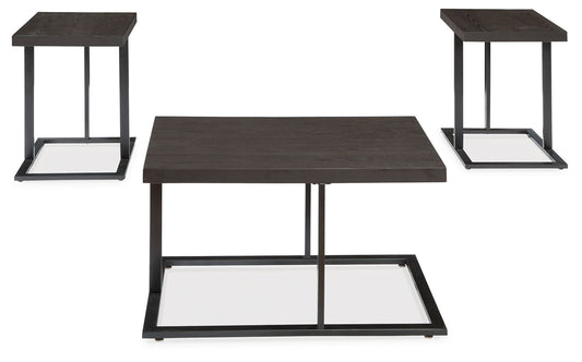 Airdon - Occasional Table Set (Set of 3) - Bronze Finish