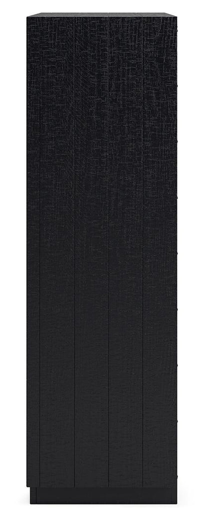 Londer - Black - Five Drawer Chest