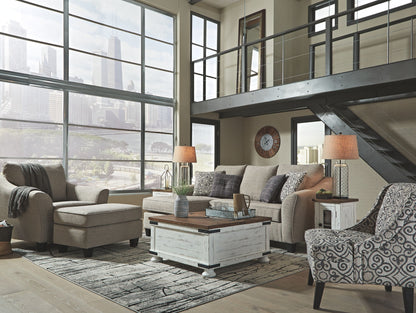 Kestrel - Queen Sofa Chaise Sleeper - Driftwood