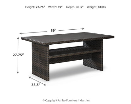 Easy - Marrón Oscuro / Beige - Mesa Multiusos Rectángulo
