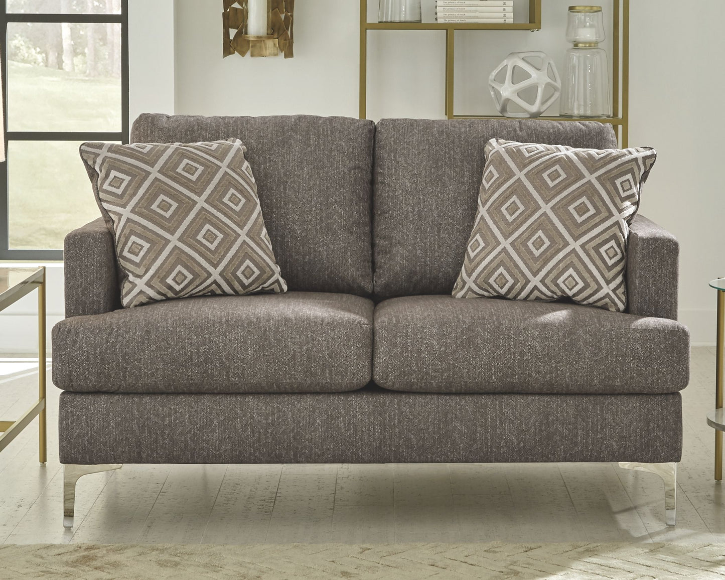 Arcola - Brown Dark - RTA Loveseat