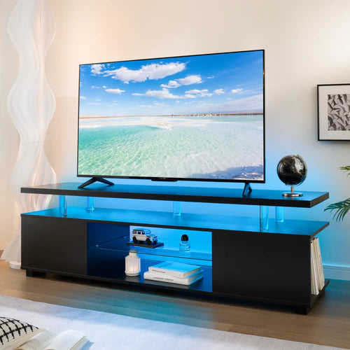 TV Stand LED Gaming Entertainment Center Media
