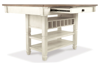 Bolanburg - Beige - Mesa alta rectangular para comedor