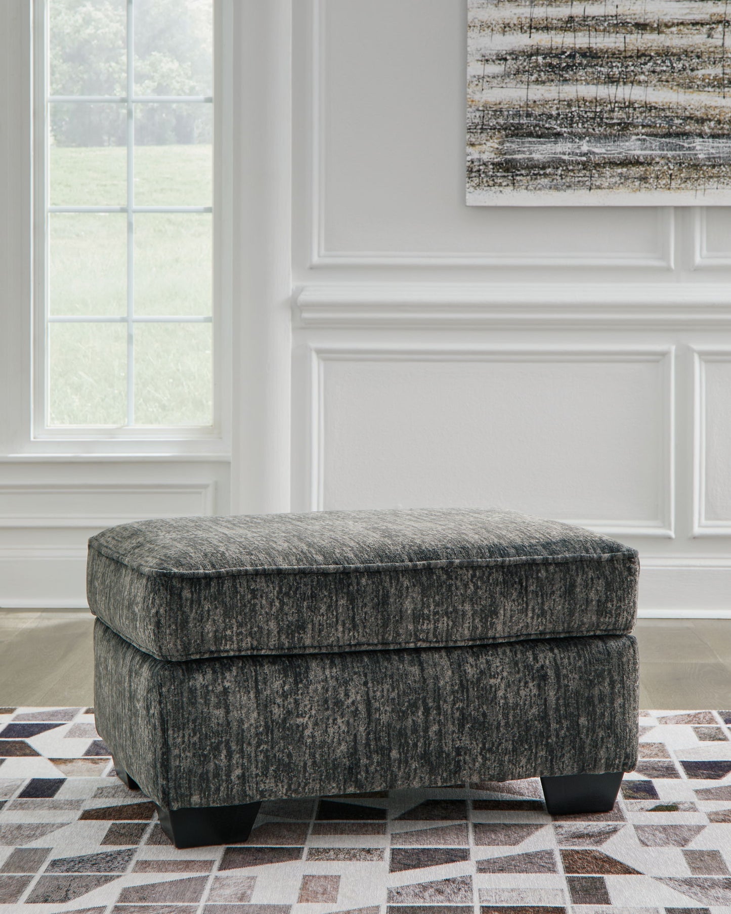Lonoke - 2 Pc. - Chair And A Half, Ottoman - Gunmetal