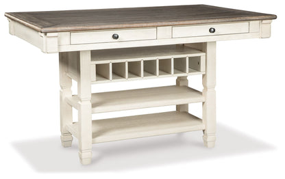 Bolanburg - Beige - Mesa alta rectangular para comedor