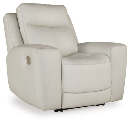 Mindanao - Coco - 3 piezas. - Sofá reclinable eléctrico, sofá de dos plazas reclinable eléctrico con consola, sillón reclinable eléctrico