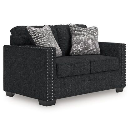 Jasmine Peaks - Loveseat - Coal