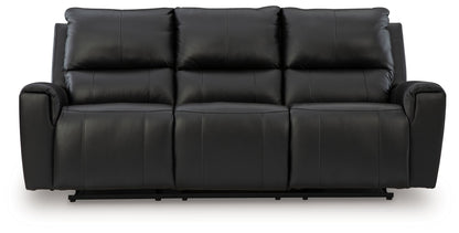 Glossmore - Reclining Sofa - Black