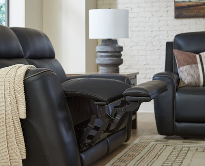 5Z-Comfort - Relaxation - Power Reclining Loveseat with Console / Adj Headrest