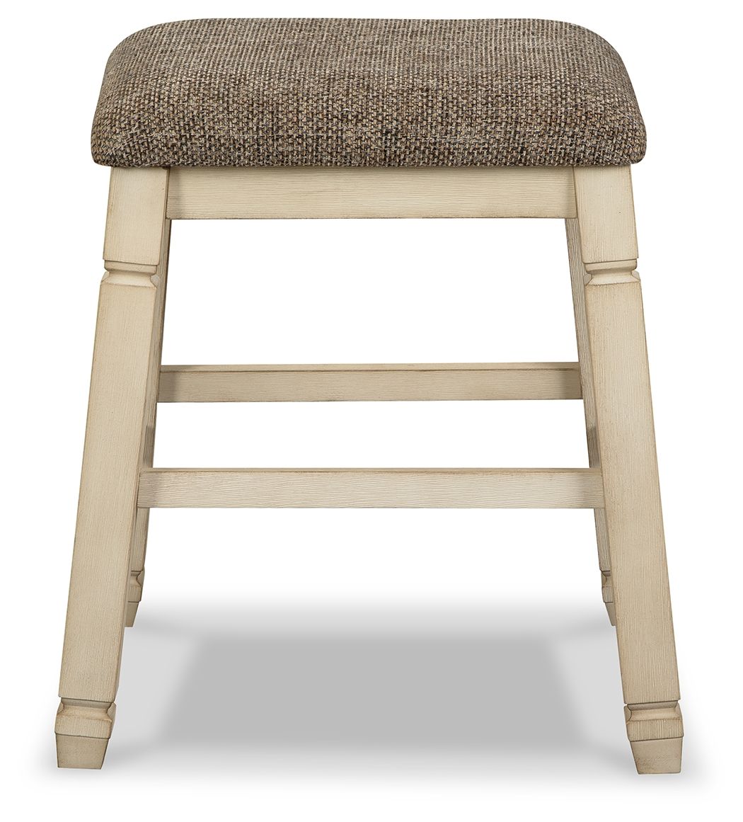 Bolanburg - Beige - Taburete tapizado (Juego de 2)
