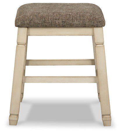 Bolanburg - Beige - Taburete tapizado (Juego de 2)