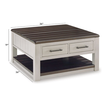 Darborn - Gris / Marrón - Mesa de centro elevable