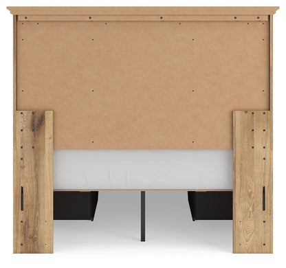 Makidern - Panel Storage Bed With 2 Under Bed Storage Units