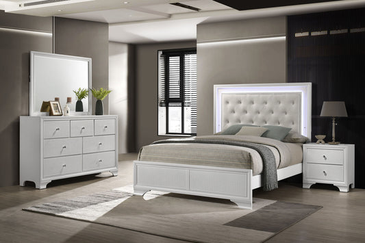 Lyssa - Bedroom Set - Oat / Frost