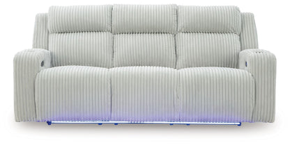 Forest Lake - Power Reclining Sofa With Adj Headrest