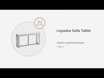 Loyaska - Marrón/Marfil - Mesa para sofá