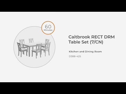Caitbrook - Gris - Juego de mesa Rec Drm (juego de 7)