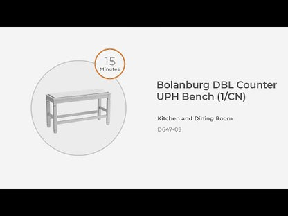 Bolanburg - Beige - Banco Doble Con Mostrador