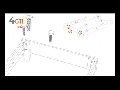 Socalle - Cama con plataforma de paneles