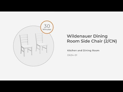 Wildenauer - Marrón / Negro - Sillas auxiliares de comedor (juego de 2)