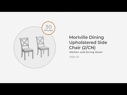 Moriville - Beige - Silla auxiliar de comedor Uph (juego de 2)