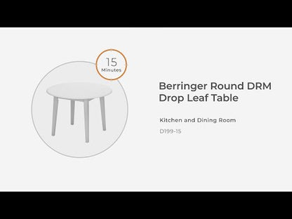 Berringer - Marrón Rústico - Mesa Redonda Drm Drop Leaf
