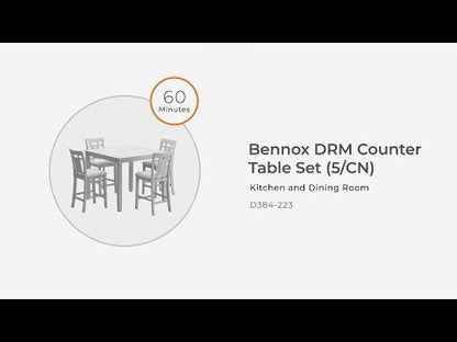 Bennox - Marrón - Juego de mesa de mostrador Drm (juego de 5)