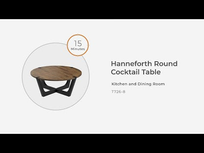 Hanneforth - Marrón - Mesa de cóctel redonda
