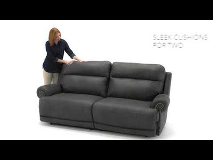 Austere - Gris - Sofá reclinable de 2 plazas