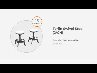 Torjin - Taburete Giratorio (Juego de 2)